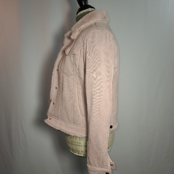 Jou Jou Faux Shearling in Faded Pink XS - Picture 4 of 5